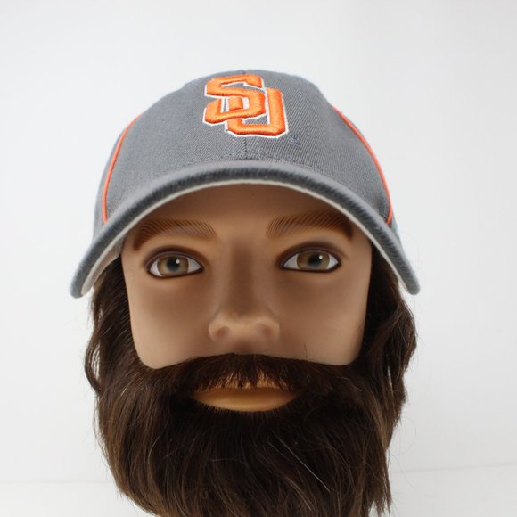 Nike Syracuse Orange Hat Mens OSFM Gray Swoosh Flex Team Wool Blend Stretch Cap - Picture 3 of 12